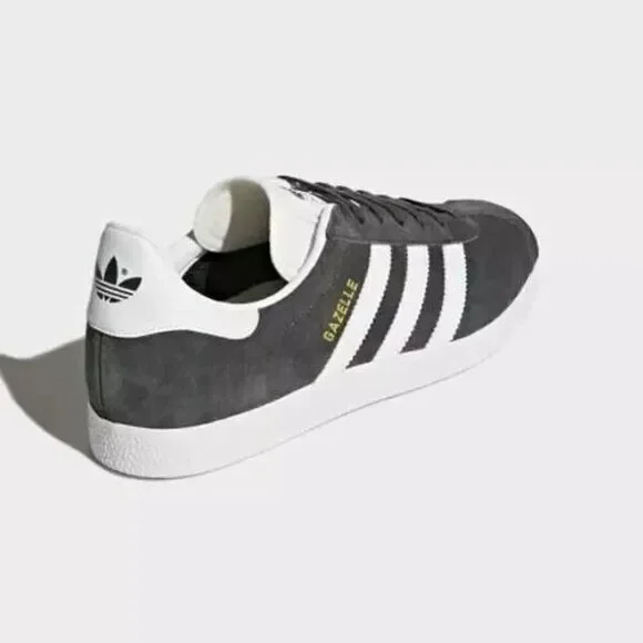 New Adidas Originals Grey & White Gazelle Shoes (BB5480) Mens 7 US 40 EUR 8 WMNS - Picture 4 of 7